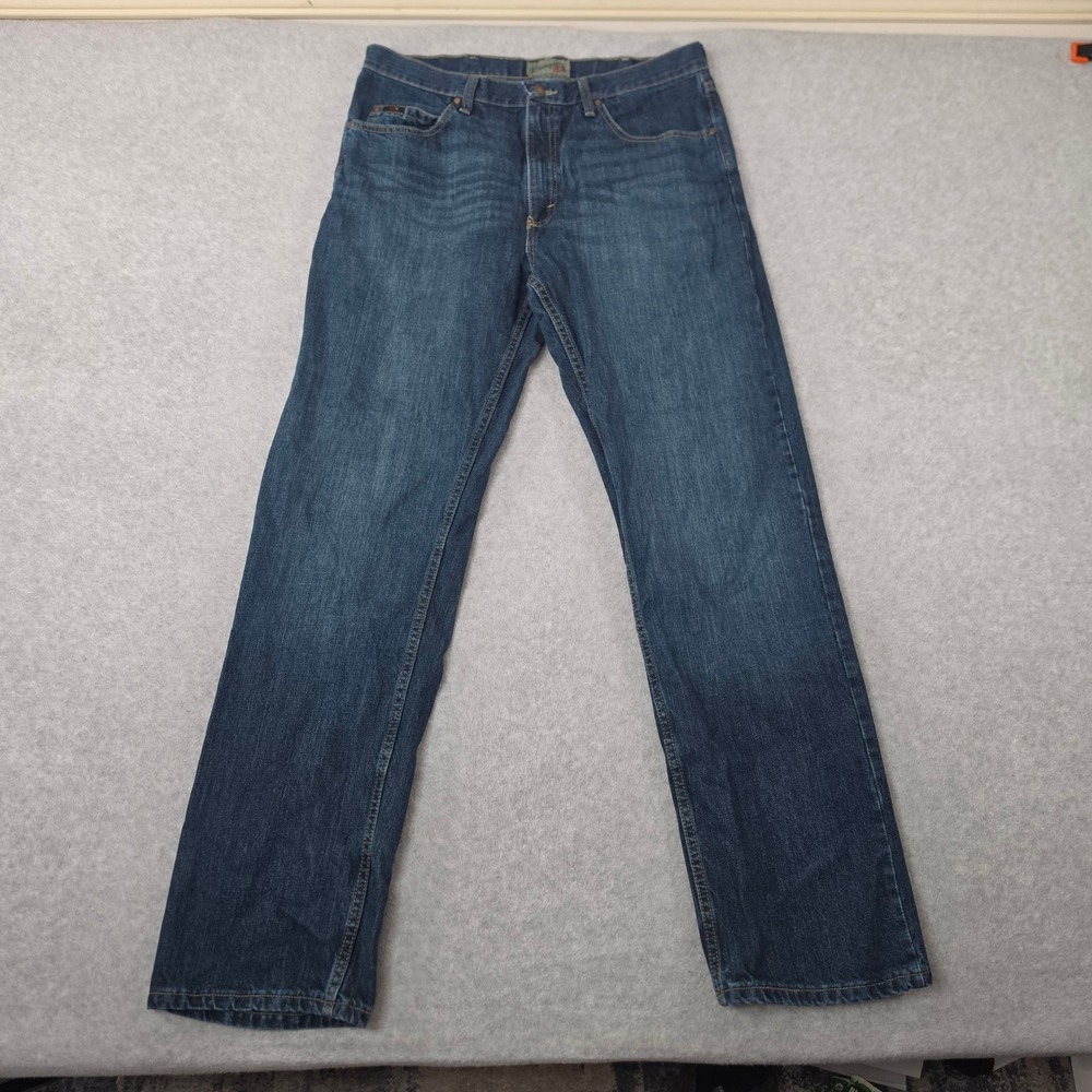 Wrangler 20X 33 Extreme Relaxed Fit Jeans Mens 34x34 Dark Wash Blue 33MWXDB
